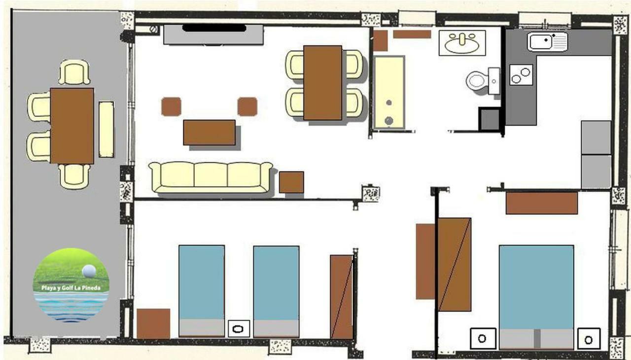 Playa Y Golf La Pineda Apartment Exterior photo